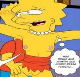 Bart fodendo a irmãzinha e a Leela de Futurama 
