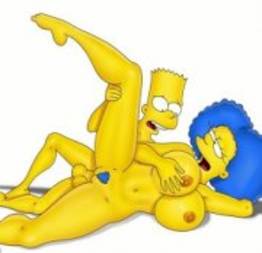 Bart Simpsons dando um trato na mamãe putinha