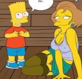 Os Simpsons – Bart comendo a professora na casa da arvore