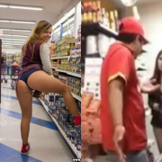 Vendedora se masturba no supermercado, e trabalhador pega ela