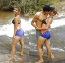 Trepando na cachoeira com a namorada novinha