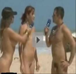 Programa pânico na praia de nudismo sem tarja