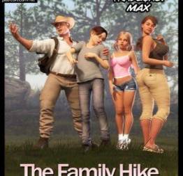 Family hike acampamento perigoso