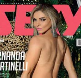 Fernanda martinelli na capa da sexy de setembro | bellas e sensuais