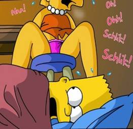 Bart comendo a irmã na casa da arvore