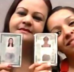 Mãe e filha transando em vídeo amador real de incesto
