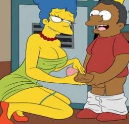 Marge fodendo com  o amigo roludo do filho