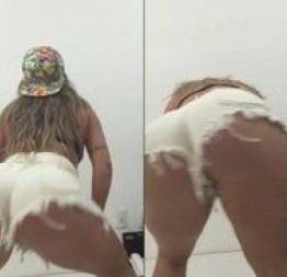 Bunduda de shortinho na putaria brasileira