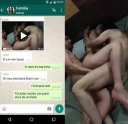 Mulher de pastor caiu no whatsapp com dois machos