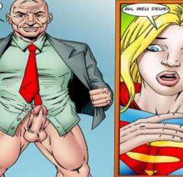 Supergirl chupando o pau do lex lothor