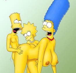 Marge Simpson trepando com os filhos