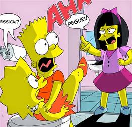 Bart o irmão Pervertido pego no flagra