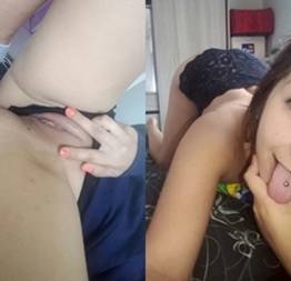 Fotos caseiras da safadinha gostosa com piercing na língua caiu nos grupos do whatsapp