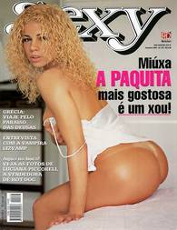 Fotos da ex Paquita Miúxa pelada na Revista Sexy