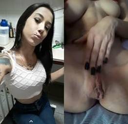 Vídeo intimo da Mainara se masturbando e metendo dedadas em sua xoxota deliciosa