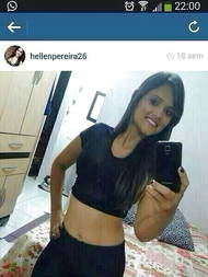 Hellen Pereira caiu no facebook