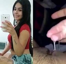 Novinha rabuda caiu na net mostrando a buceta gozada depois da siririca