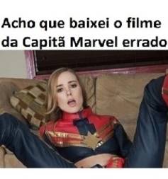 Capitã Marvel fudendo com criminoso