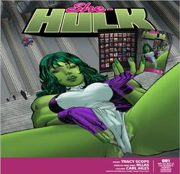 Mulher do Hulk dando sua buceta