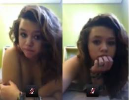 Novinha no Skype com o namorado caiu na net
