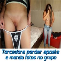 Torcedora perder aposta e manda fotos no grupo