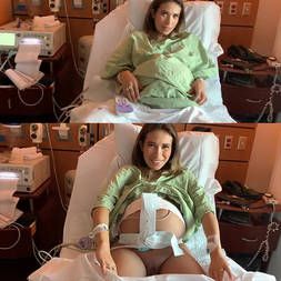 Tatiana grávida mostrando a buceta inchada no hospital