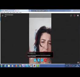 Marina caiu na cam pelo skype