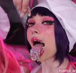 Super sweet cake smash with hotties The Purple Bitch - Condor Online