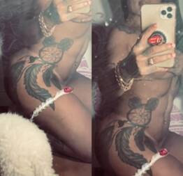 Gostosa se exibindo com seu corpo lindo vazou no WhatsApp tatuada