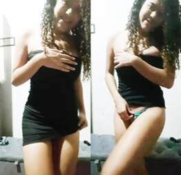 Bruna 16 anos vazou no whatsApp de vestido mostrando a calcinha
