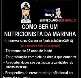 Como ser um nutricionista da Marinha do Brasil
