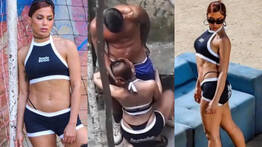 Anitta flagrada simulando sexo oral em gravação de clipe na favela