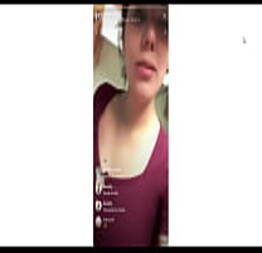 Puta muestra sus tetas en live en instagram