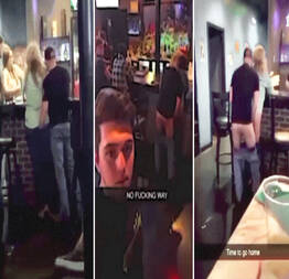 Corno filma sua namorada dando pra outro no bar