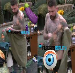 BBB24 Vinícius se descuida ao trocar de roupa e acaba mostrando de mais no quarto floresta